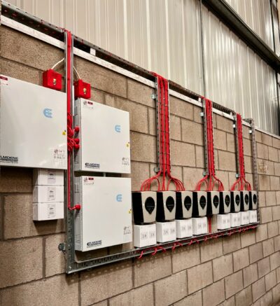 A photo of a recent Fire and/or Security System installation