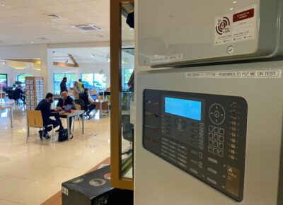 Image of our fire and security installation at a customer's premises.