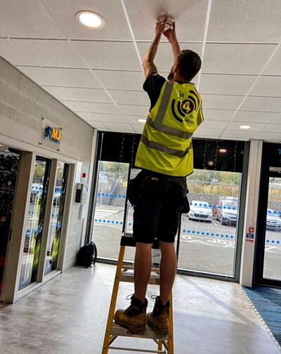 Image of our fire and security installation at a customer's premises.